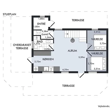 Beautiful And Well-maintained Two-level With Several Terraces And Lovely Sea Views Close To The Beach, Forest And The Charming Harbour Ebeltoft